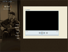 Tablet Screenshot of justincashmusic.com